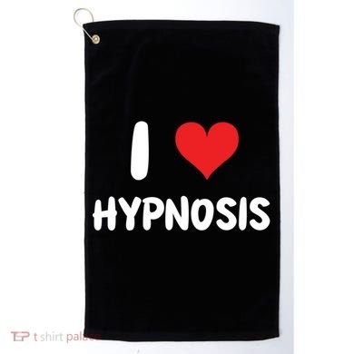 I Love Hypnosis Heart Consciousness Gift Golf Towel