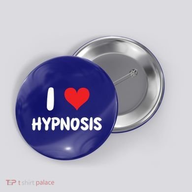 I Love Hypnosis Heart Consciousness Gift Button