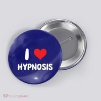 I Love Hypnosis Heart Consciousness Gift Button thumb 0