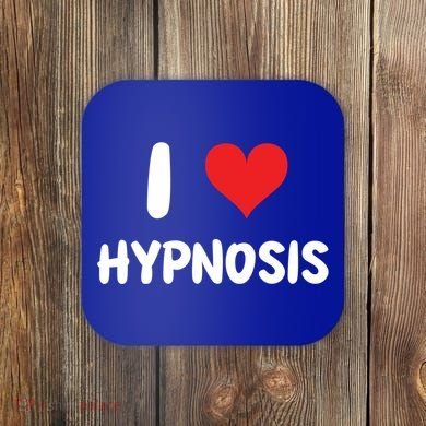 I Love Hypnosis Heart Consciousness Gift Coaster