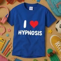 I Love Hypnosis Heart Consciousness Gift Kids T-Shirt thumb 3