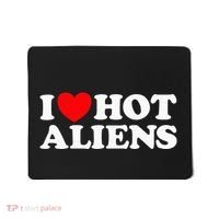 I Love Hot Aliens Funny Extraterrestrial Scifi Et Space Ufo Mousepad thumb 0