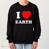 I Love Heart Earth World Earth Day Women's Sweatshirt thumb 0