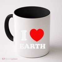 I Love Heart Earth World Earth Day Coffee Mug thumb 0