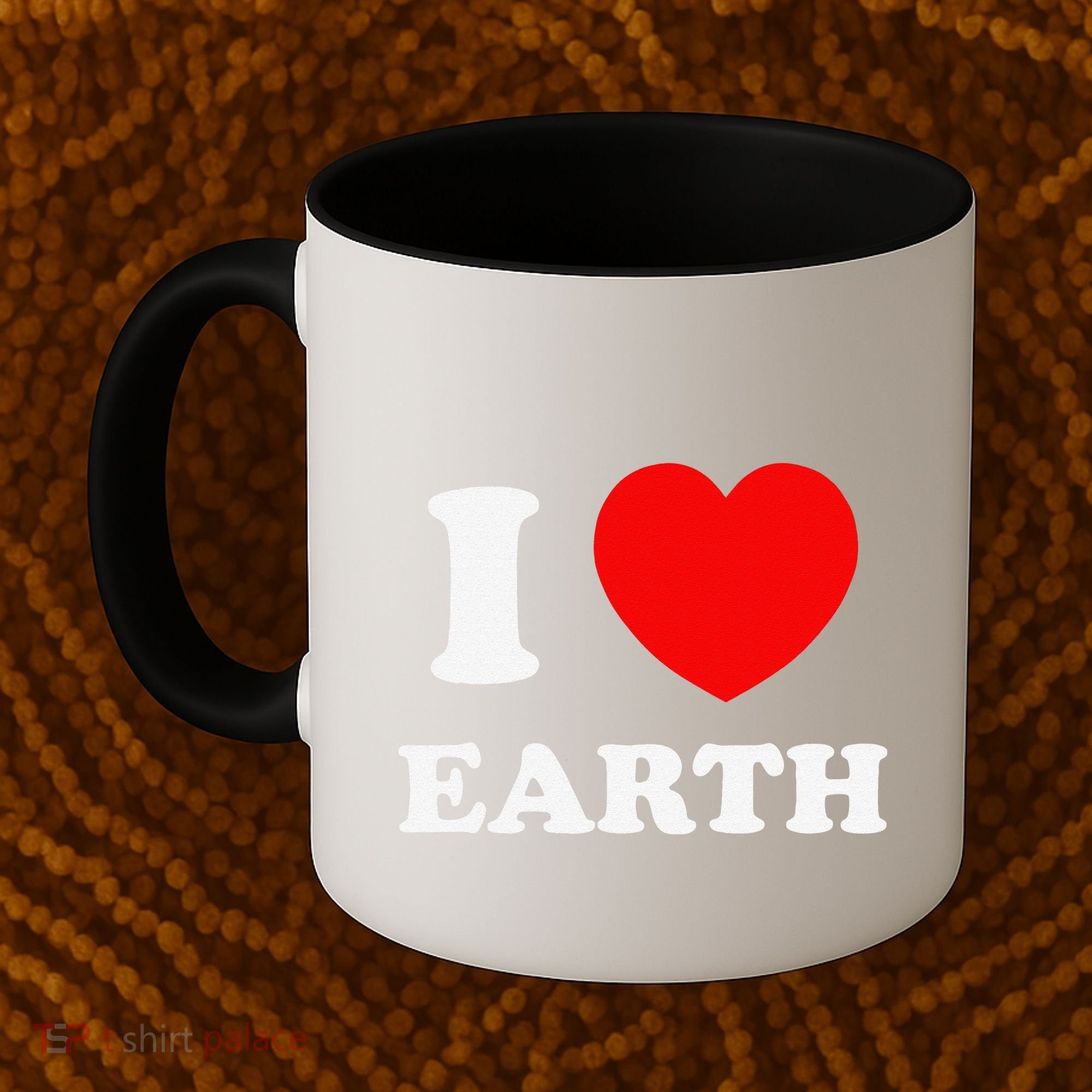 I Love Heart Earth World Earth Day Coffee Mug