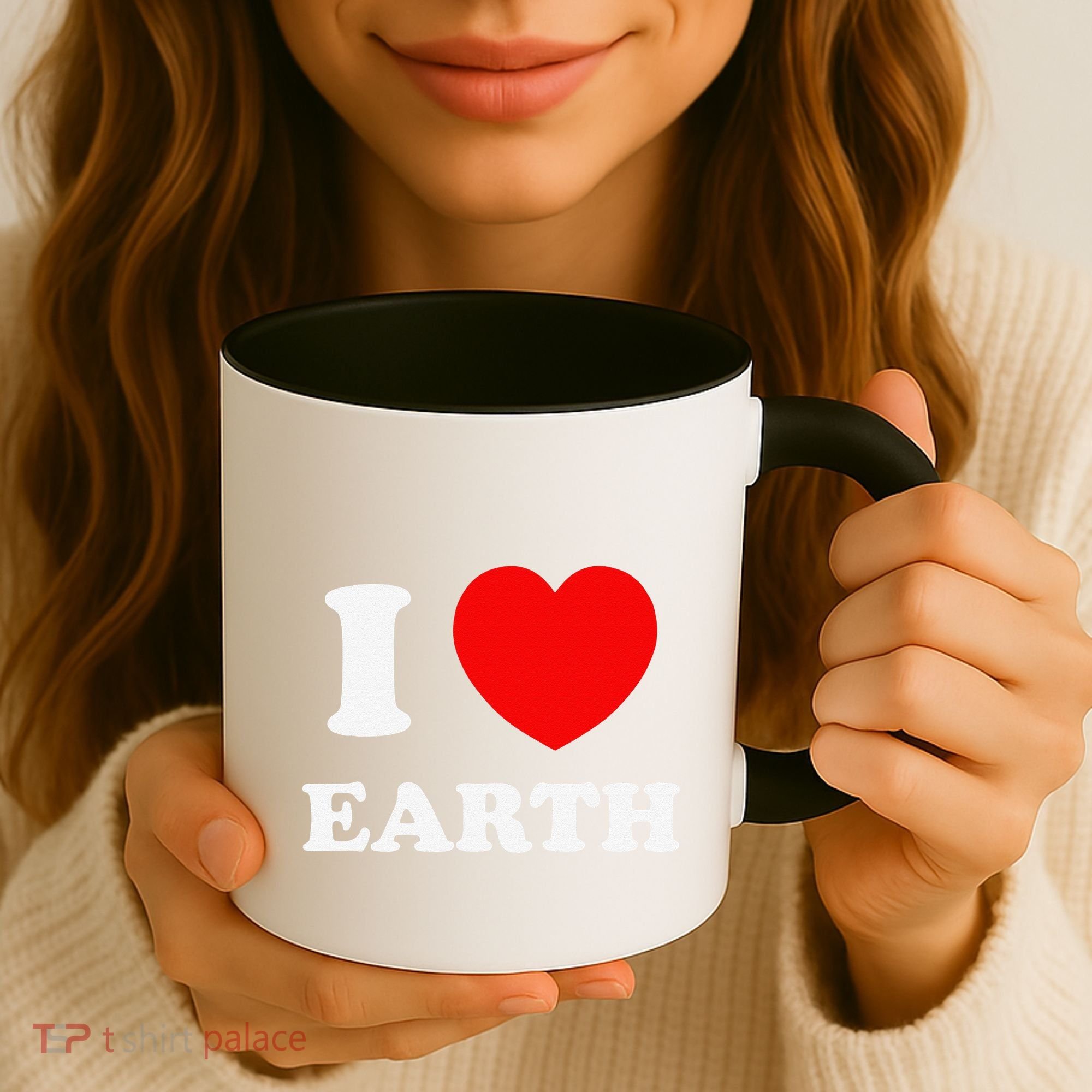 I Love Heart Earth World Earth Day Coffee Mug