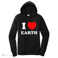 I Love Heart Earth World Earth Day Women's Hoodie thumb 0