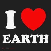 I Love Heart Earth World Earth Day Crop Fleece Hoodie thumb 2