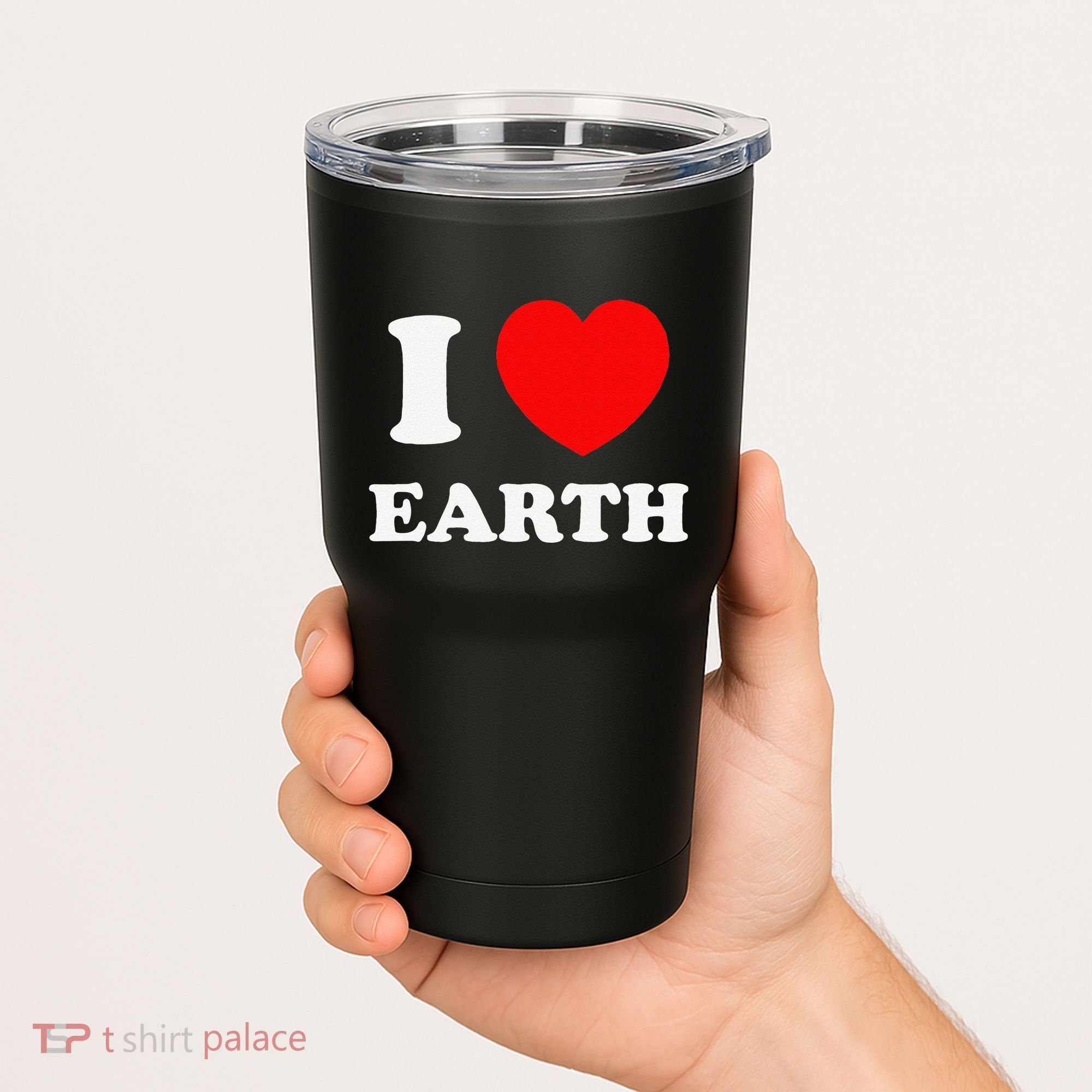 I Love Heart Earth World Earth Day Tumbler
