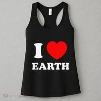 I Love Heart Earth World Earth Day Women's Tank Top thumb 3