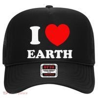 I Love Heart Earth World Earth Day Hat thumb 0