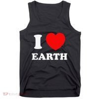 I Love Heart Earth World Earth Day Tank Top thumb 0
