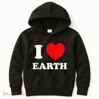 I Love Heart Earth World Earth Day Kids Hoodie thumb 0