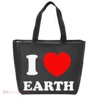 I Love Heart Earth World Earth Day Tote Bag thumb 0