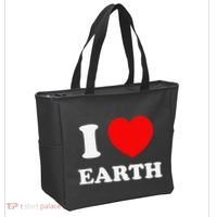 I Love Heart Earth World Earth Day Tote Bag thumb 2