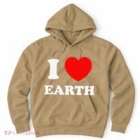 I Love Heart Earth World Earth Day Hoodie thumb 0