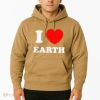 I Love Heart Earth World Earth Day Hoodie thumb 2