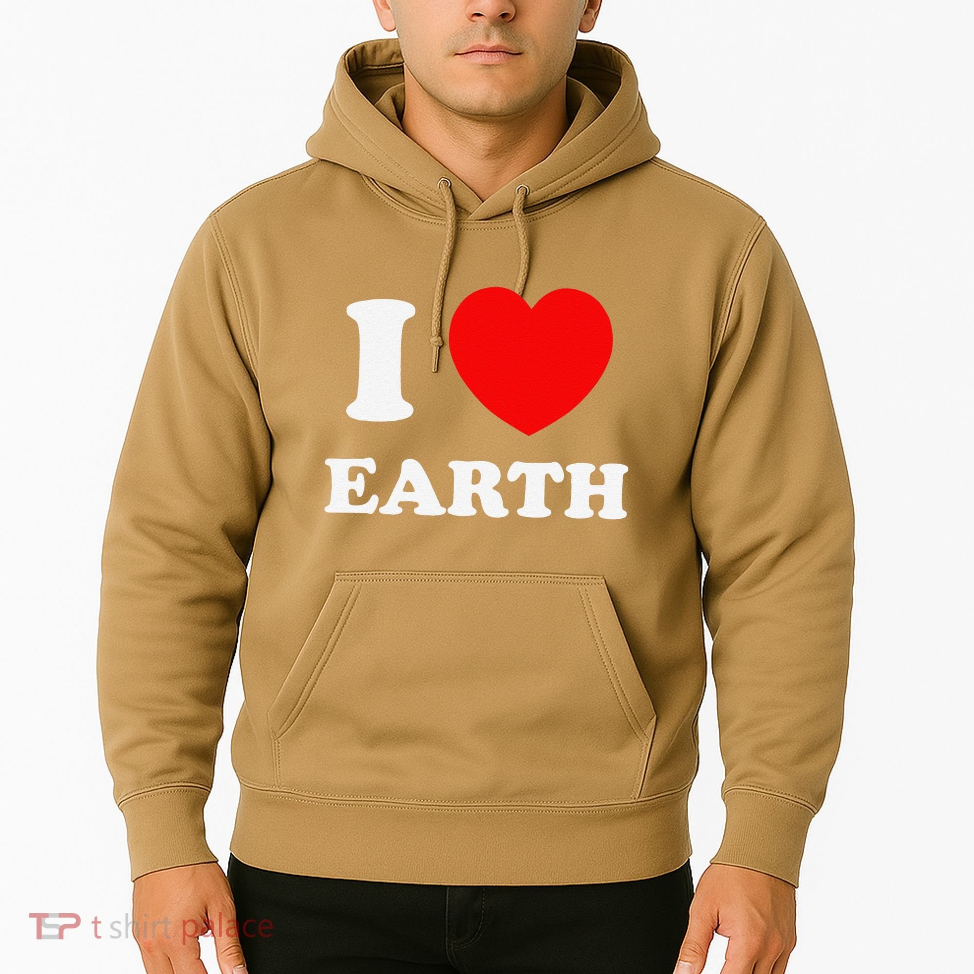 I Love Heart Earth World Earth Day Hoodie
