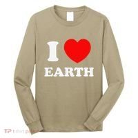 I Love Heart Earth World Earth Day Long Sleeve Shirt thumb 0
