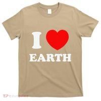I Love Heart Earth World Earth Day T-Shirt thumb 0