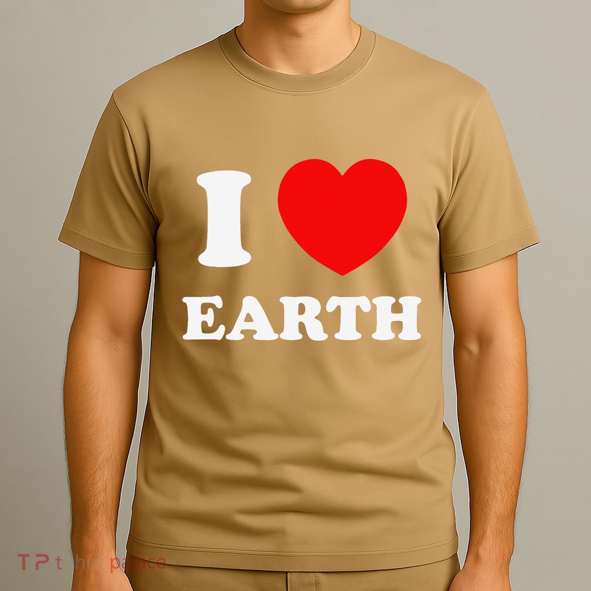 I Love Heart Earth World Earth Day T-Shirt