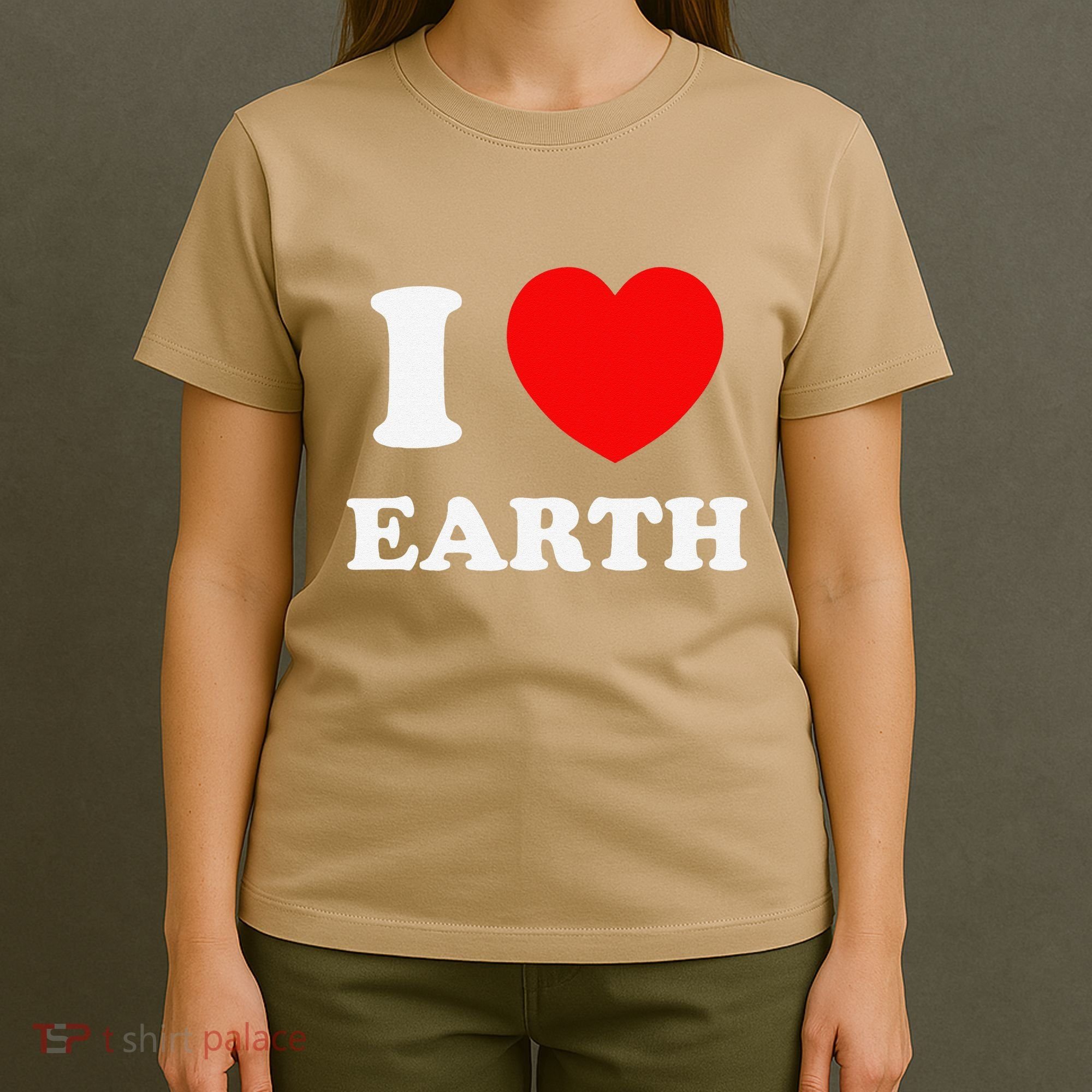 I Love Heart Earth World Earth Day T-Shirt