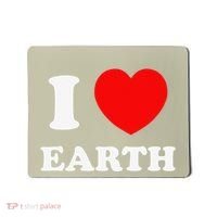 I Love Heart Earth World Earth Day Mousepad thumb 0