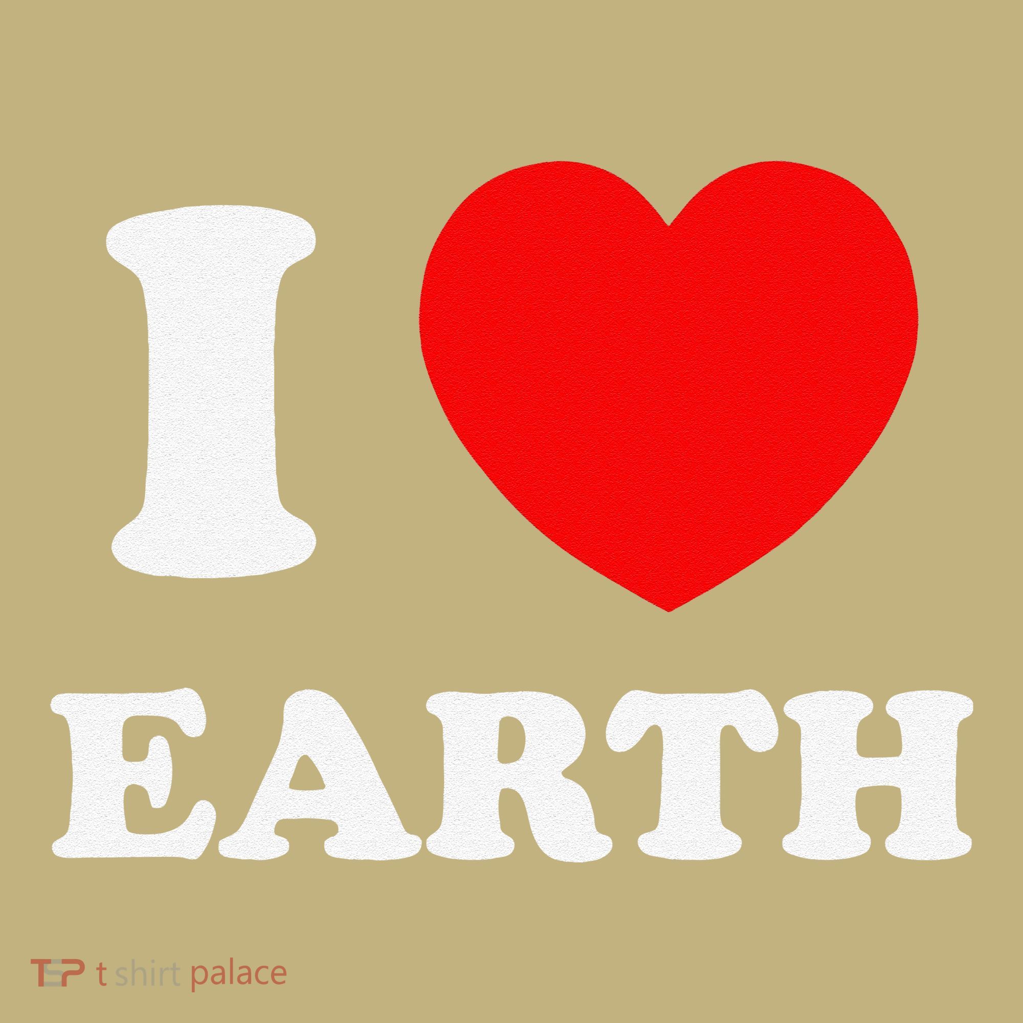 I Love Heart Earth World Earth Day Mousepad