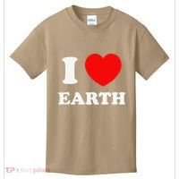 I Love Heart Earth World Earth Day Kids T-Shirt thumb 0