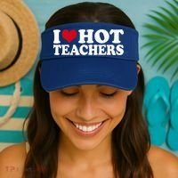 I Love Hot Teachers Visor thumb 2