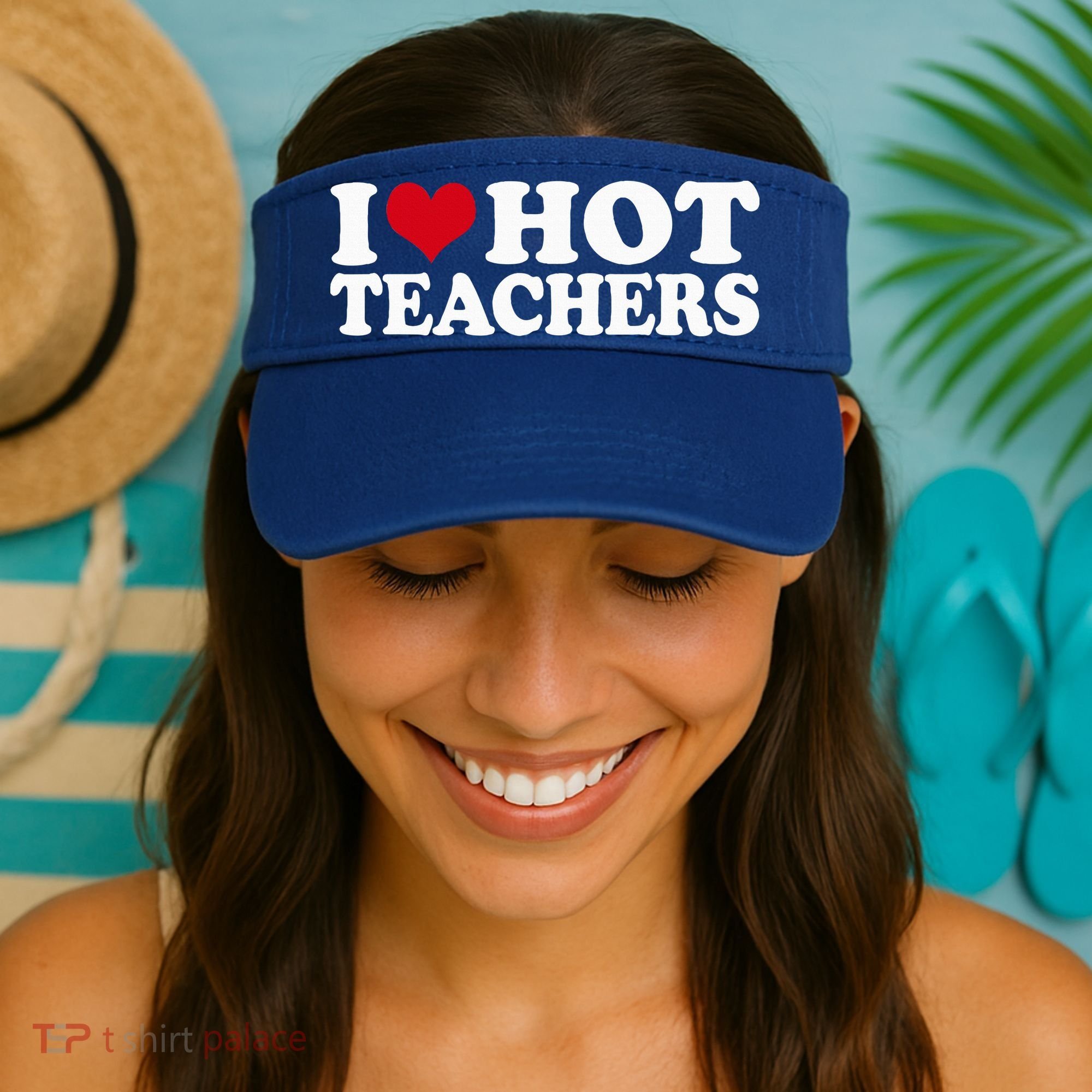 I Love Hot Teachers Visor