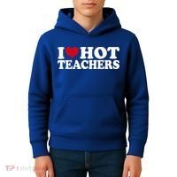 I Love Hot Teachers Kids Hoodie thumb 4