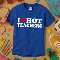 I Love Hot Teachers Kids T-Shirt thumb 3