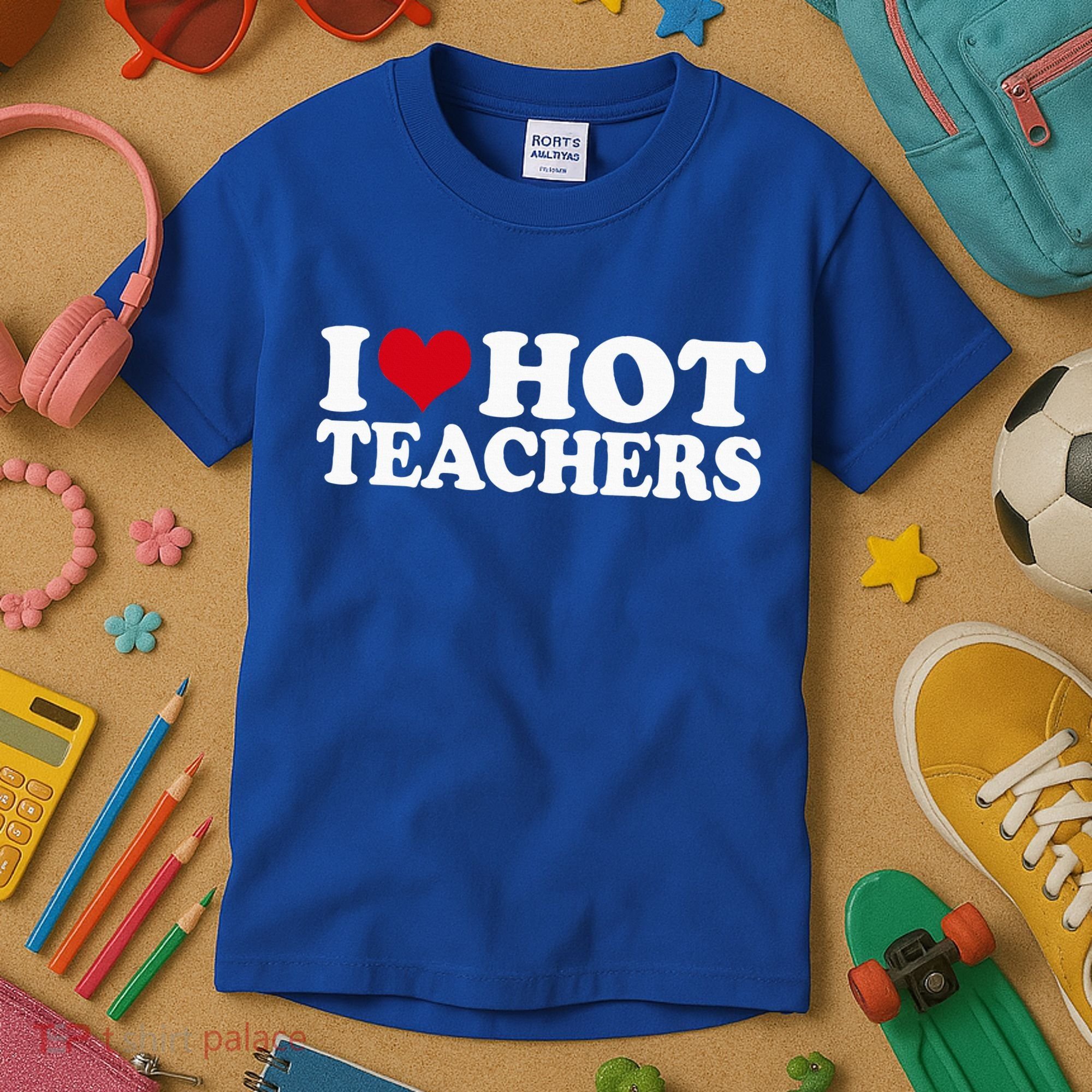 I Love Hot Teachers Kids T-Shirt