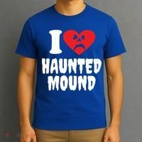 I Love Haunted Mound Cute Gift T-Shirt thumb 3