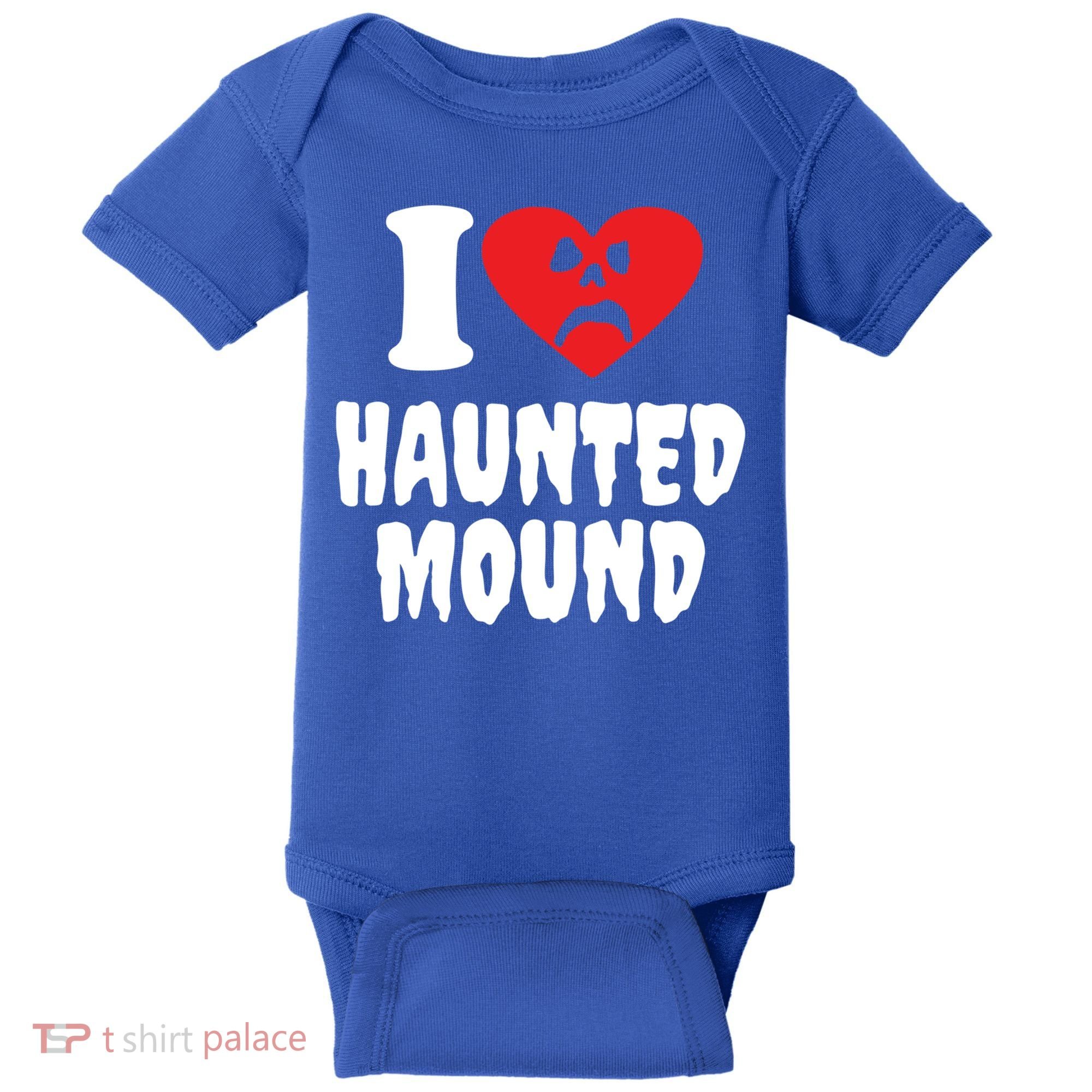 I Love Haunted Mound Cute Gift Baby Bodysuit