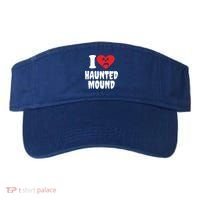 I Love Haunted Mound Cute Gift Visor thumb 0