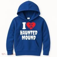 I Love Haunted Mound Cute Gift Kids Hoodie thumb 0