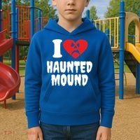 I Love Haunted Mound Cute Gift Kids Hoodie thumb 2
