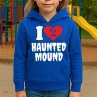 I Love Haunted Mound Cute Gift Kids Hoodie thumb 3