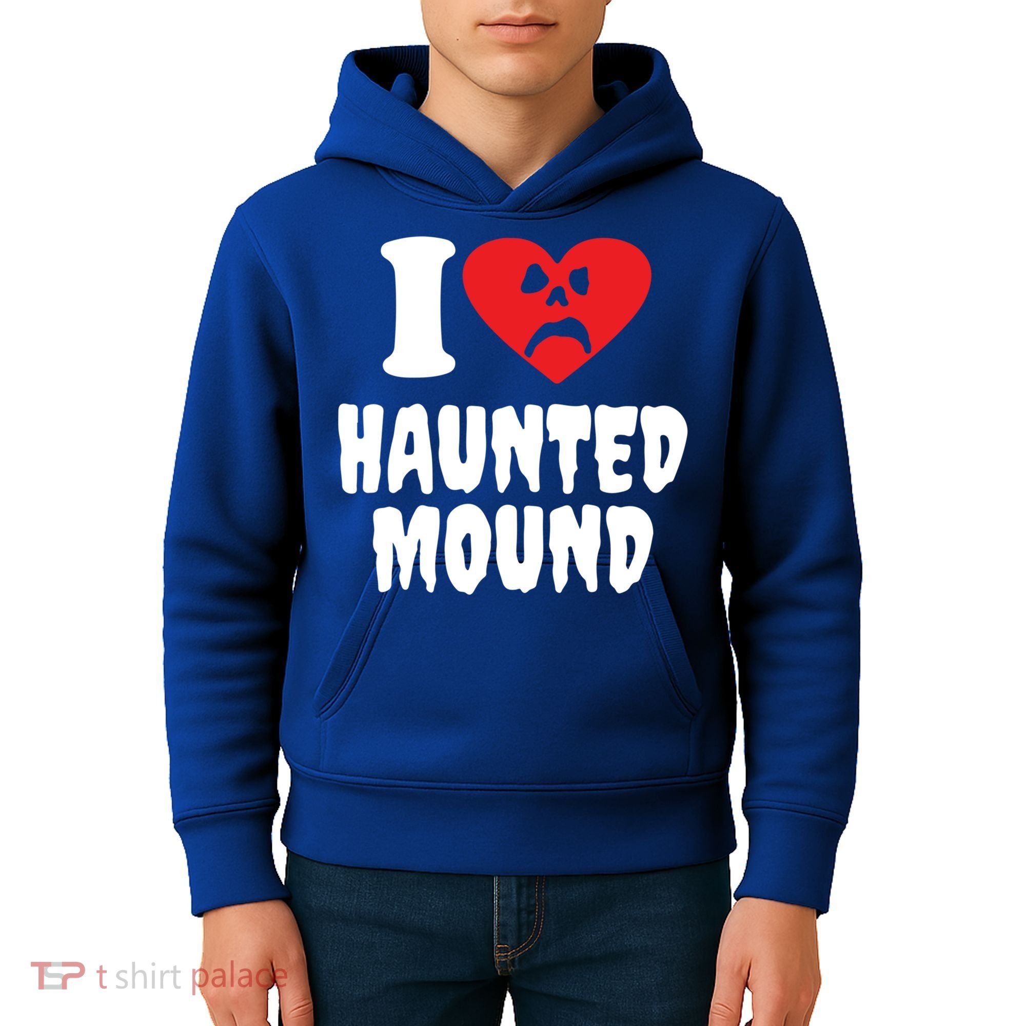 I Love Haunted Mound Cute Gift Kids Hoodie