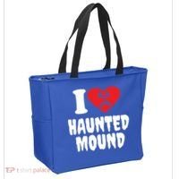 I Love Haunted Mound Cute Gift Tote Bag thumb 2