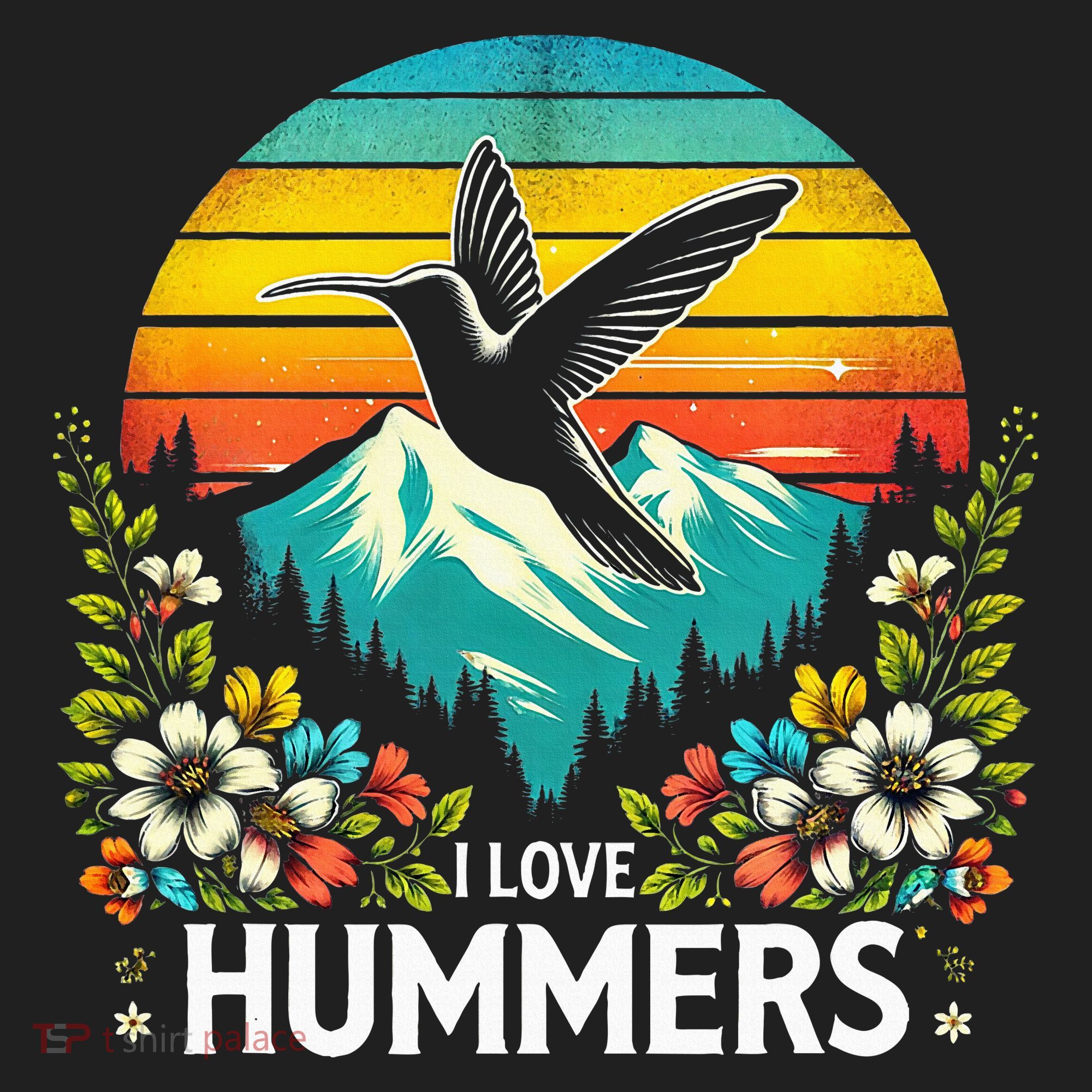 I Love Hummers Colibri Hummingbird Beanie