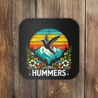 I Love Hummers Colibri Hummingbird Coaster thumb 0
