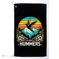 I Love Hummers Colibri Hummingbird Golf Towel thumb 0