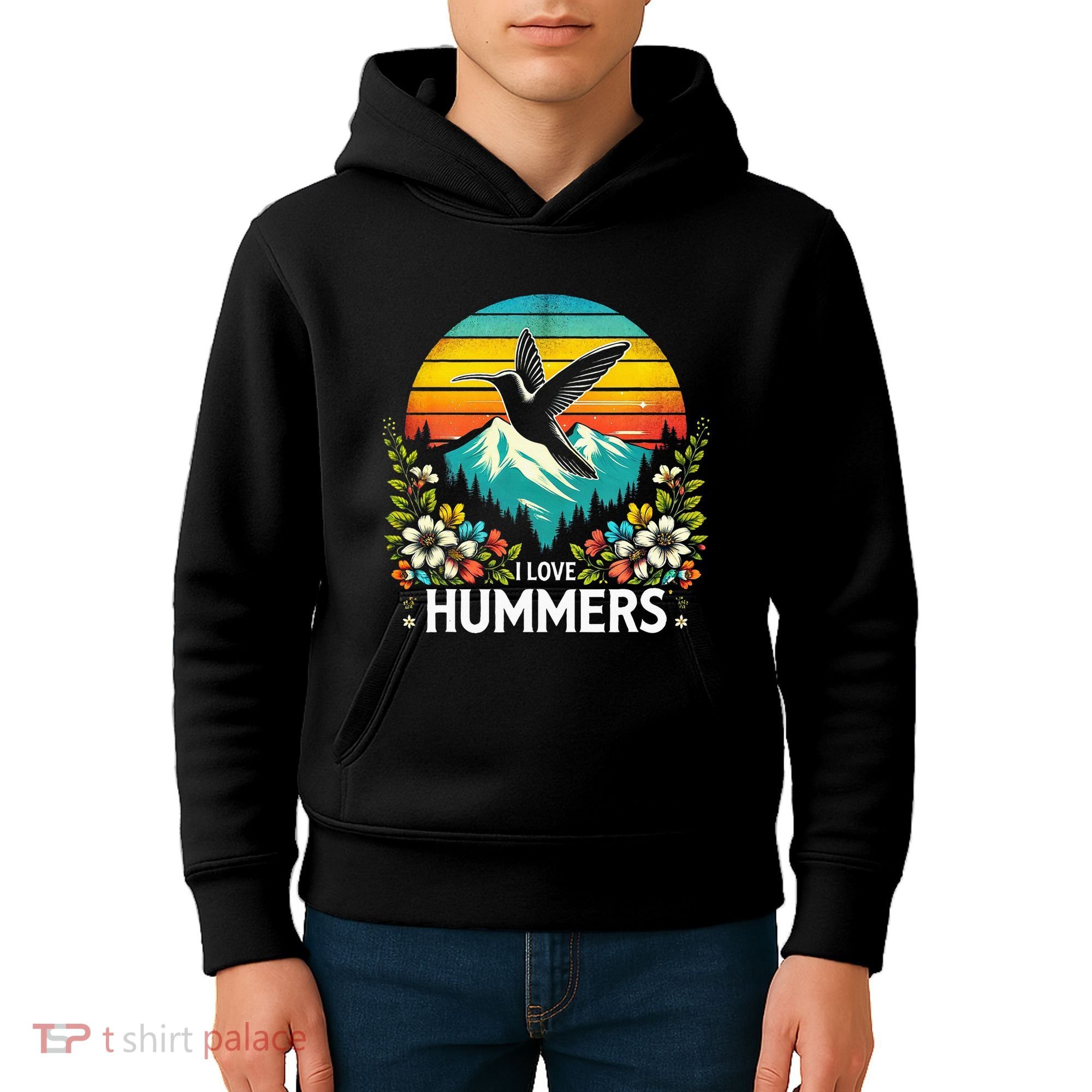 I Love Hummers Colibri Hummingbird Kids Hoodie