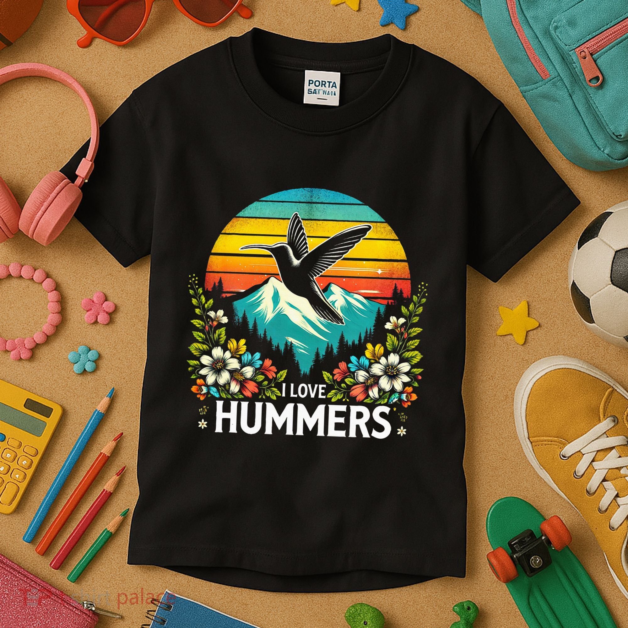 I Love Hummers Colibri Hummingbird Kids T-Shirt