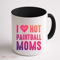 I Love Hot Paintball Moms Gift Coffee Mug thumb 1