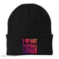 I Love Hot Paintball Moms Gift Beanie thumb 0