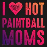 I Love Hot Paintball Moms Gift Women's Hoodie thumb 2